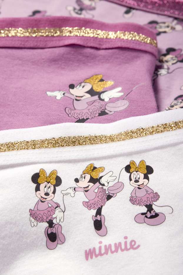 Copii - Fete - Multipack 3 perechi - Minnie Mouse - boxeri - violet