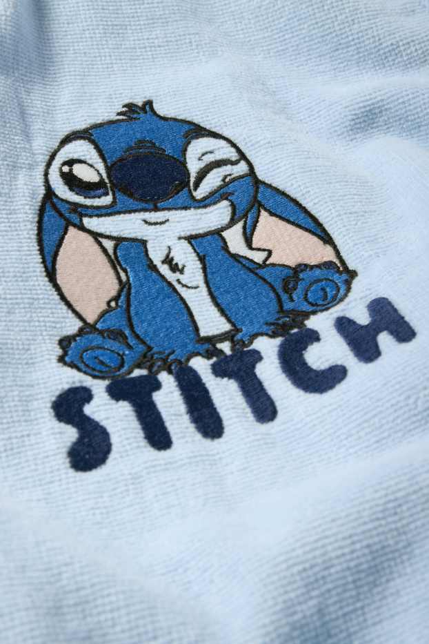 Kinder Mädchen - Lilo & Stitch - Bademantel mit Kapuze - hellblau