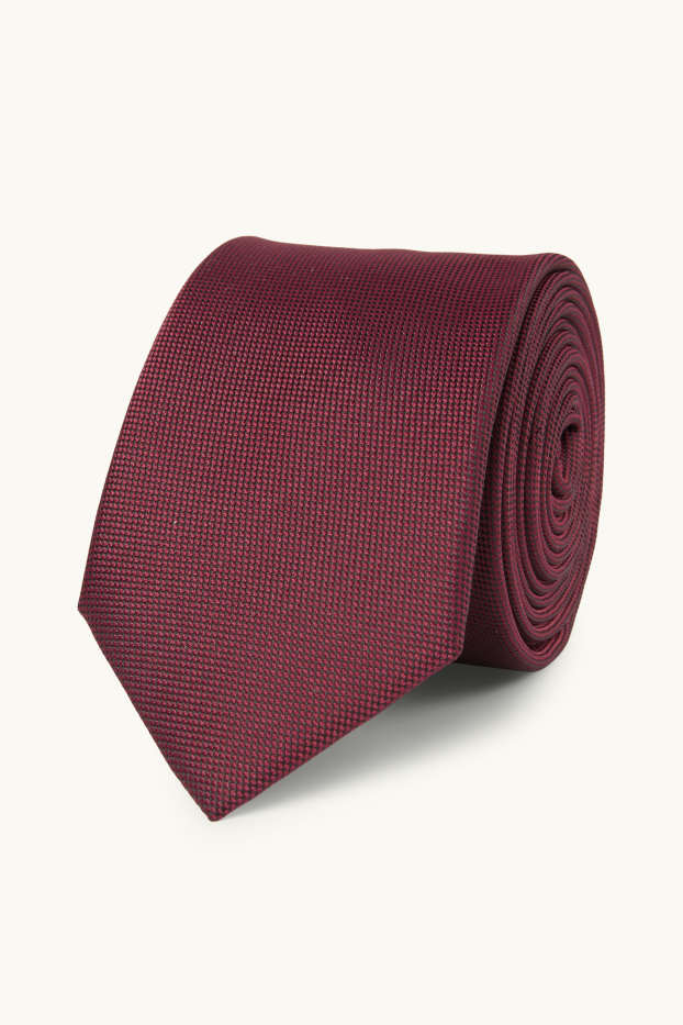 Men - Tie - bordeaux