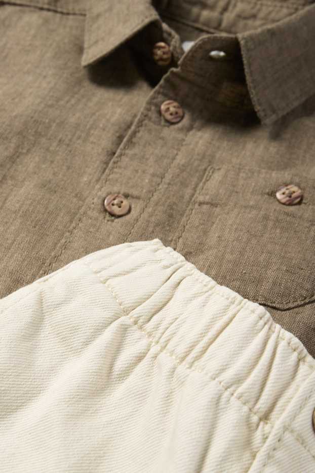 Bébés garçons - Tenue pour bébé - 2 pièces - marron clair