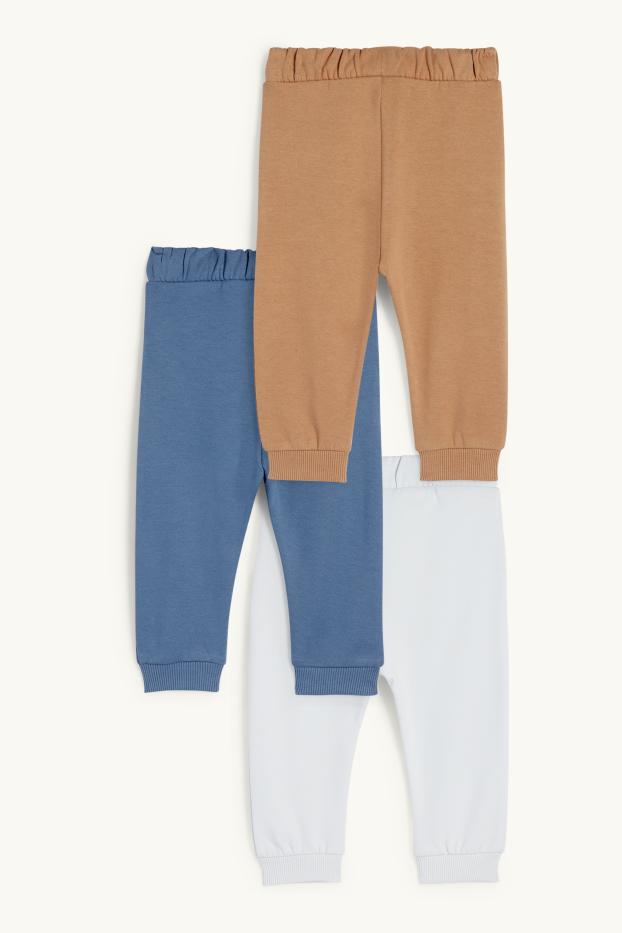 Bébés garçons - Lot de 3 - pantalons de jogging bébé - bleu