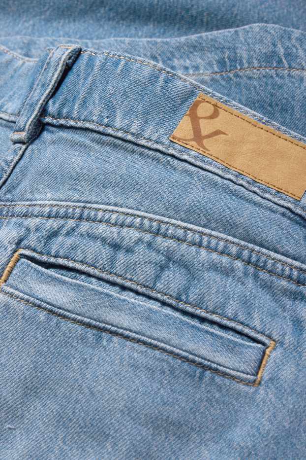 Femmes - Jean jupe-culotte - high waist - jean bleu