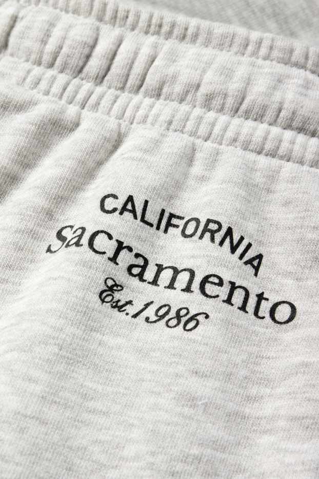 Enfants filles - Sacramento - short en molleton - gris clair chiné