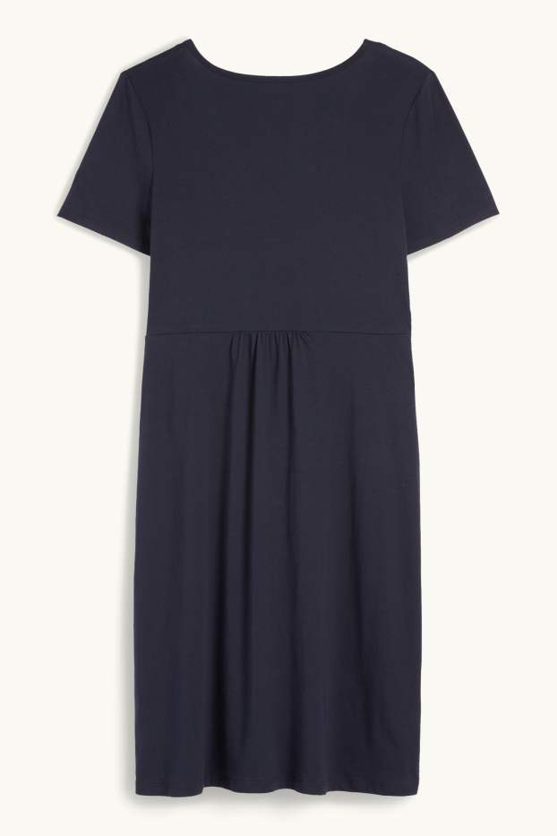 Femmes - Chemise de nuit d'allaitement - bleu foncé