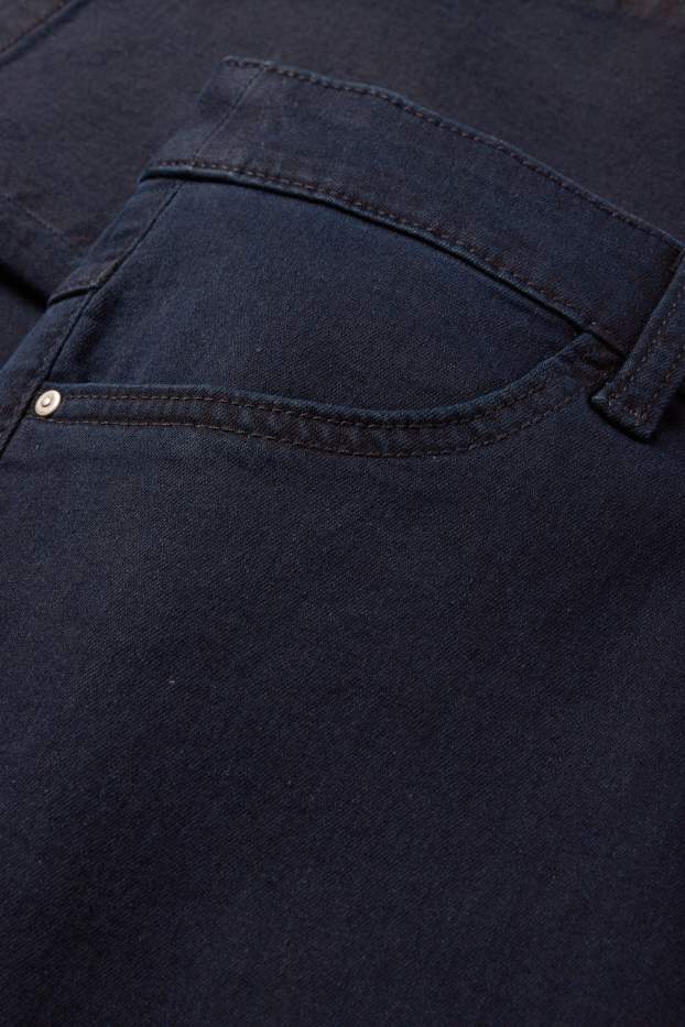 Women - Slim jeans - mid-rise waist - dark blue