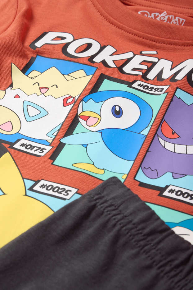 Niños - Pokémon - pijama - 2 prendas - rojo