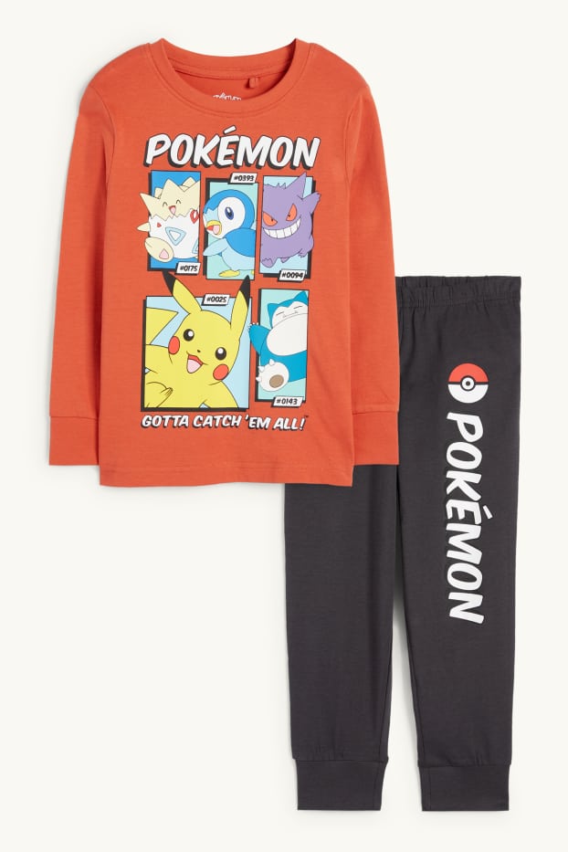 Niños - Pokémon - pijama - 2 prendas - rojo