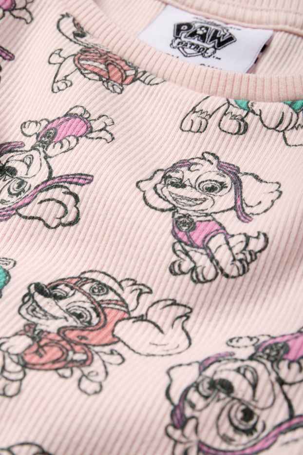 Nena - La Patrulla Peluda - Skye, Everest - pijama - acanalat- 2 peces - rosa