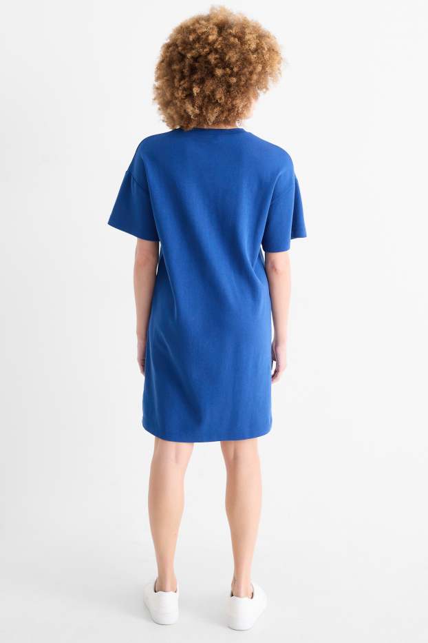 Femmes - Robe-T-shirt - bleu