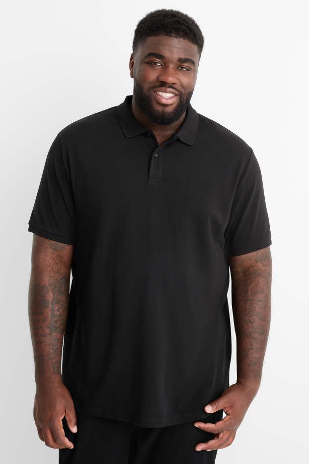 Pánské - Polokošile - černá