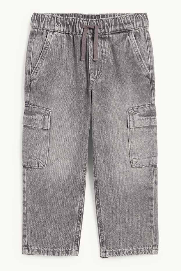 Enfants garçons - Jean cargo - gris