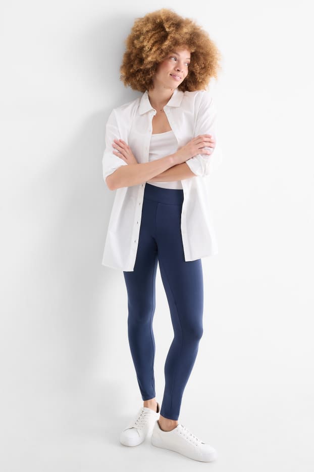 Women - Leggings - dark blue