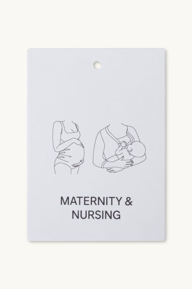 Femmes - Lot de 2 - T-shirt d’allaitement - noir / beige