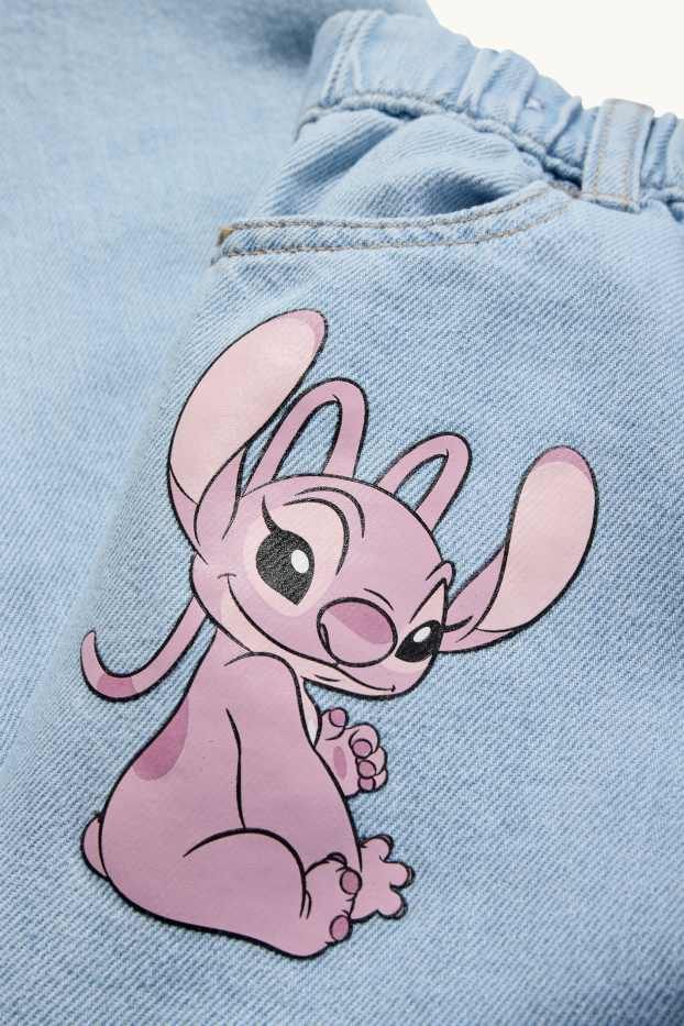 Kinder Mädchen - Lilo & Stitch - Relaxed Jeans - hellblau