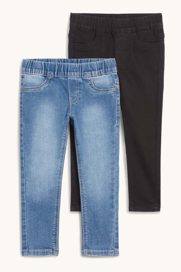 Kinder Mädchen - Multipack 2er - Jegging Jeans - jeansblau