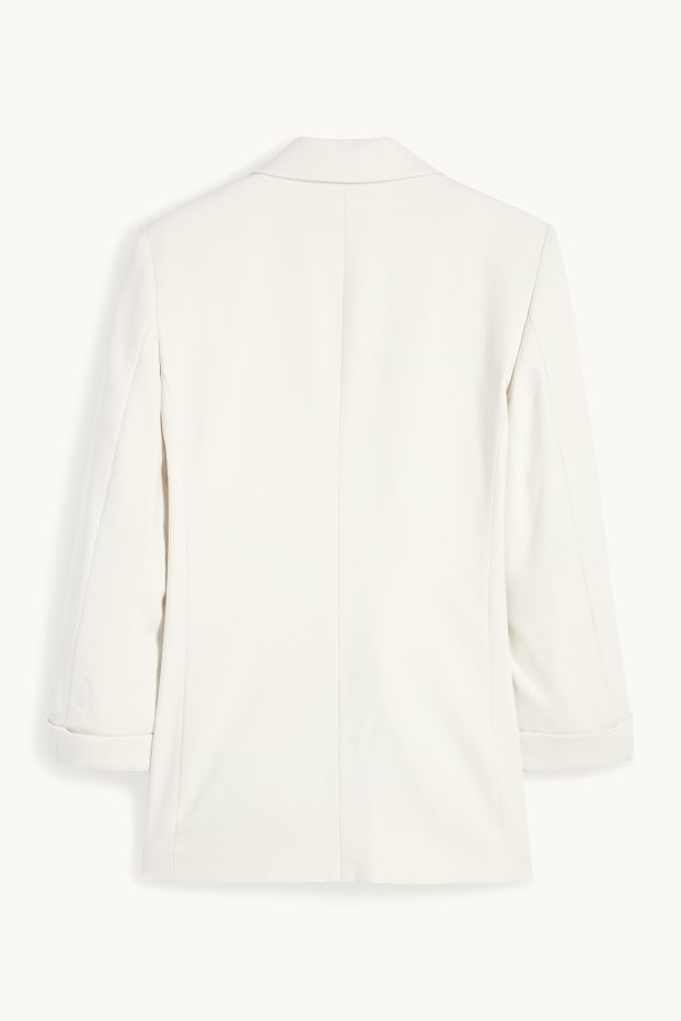 Women - Long blazer- regular fit - cremewhite