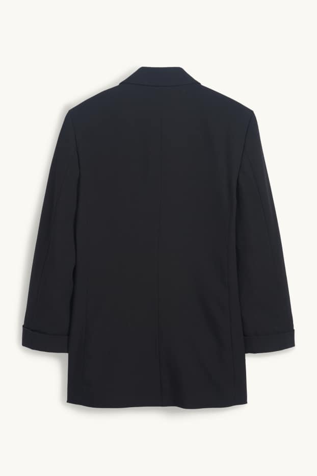 Women - Long blazer- regular fit - black