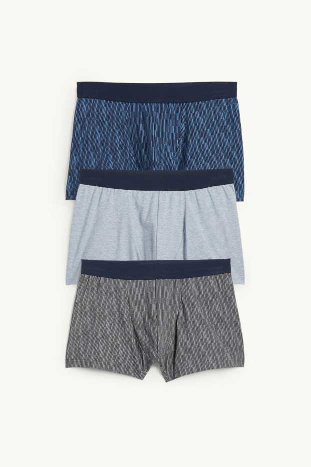 Herren - Multipack 3er - Trunks - dunkelblau