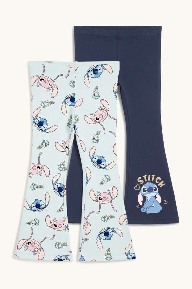 Children Girls - Multipack of 2 - Lilo & Stitch - flared leggings - dark blue