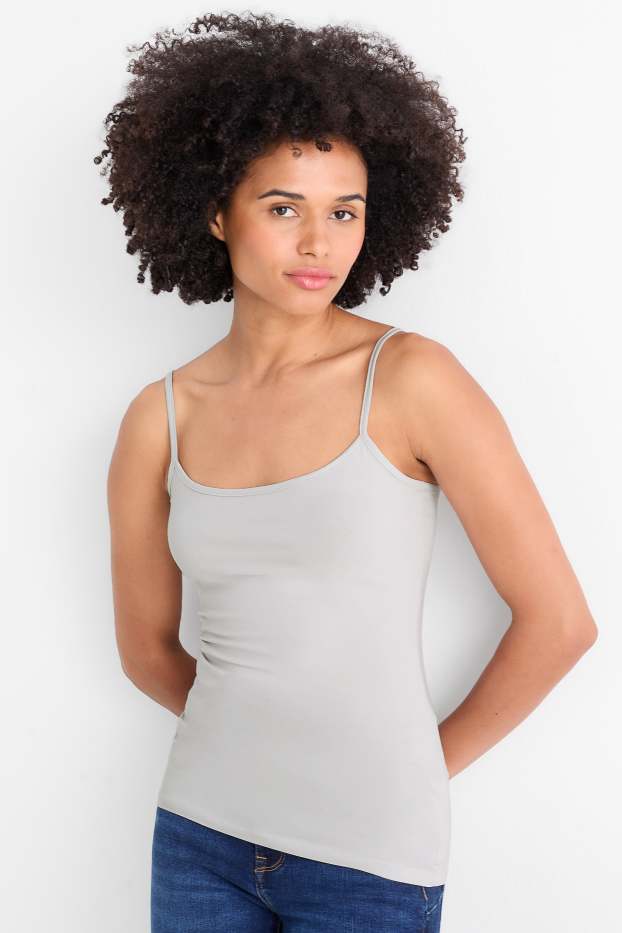 Damen - Multipack 2er - Top - hellblau