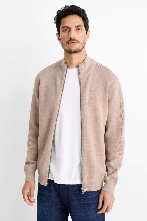 Hommes - Gilet en maille - beige