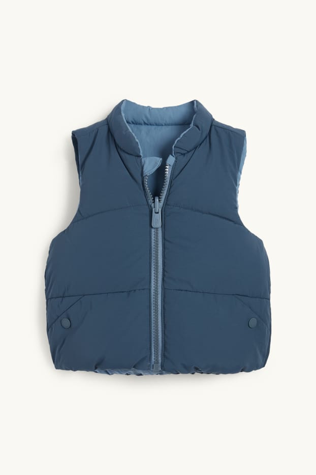 Baby Jungen - Fuchs - Baby-Wende-Steppweste - wasserabweisend - dunkelblau