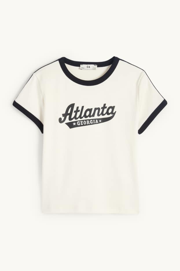 Children Girls - Atlanta - short sleeve T-shirt - cremewhite