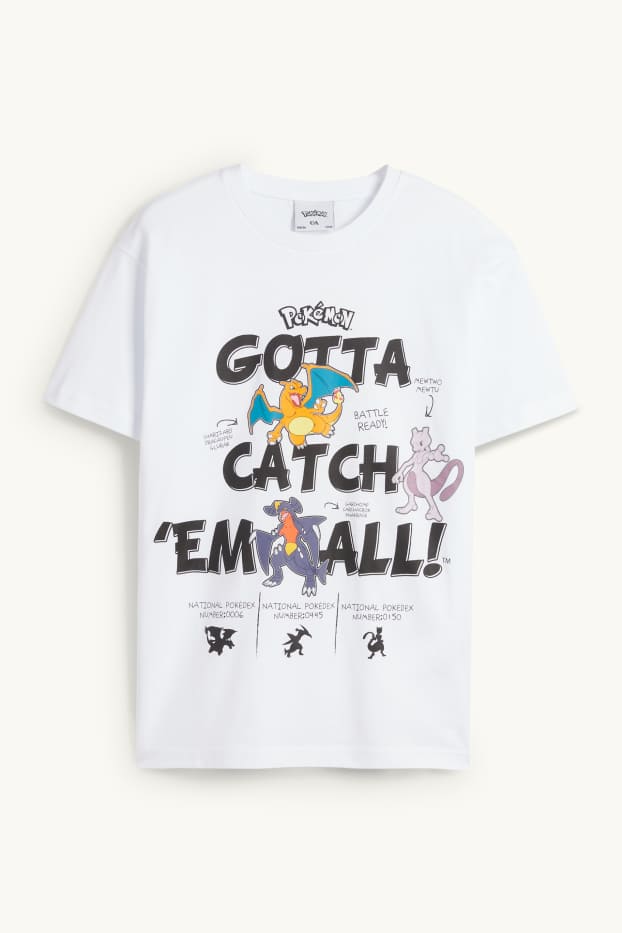 Children Boys - Pokémon - short sleeve T-shirt - white