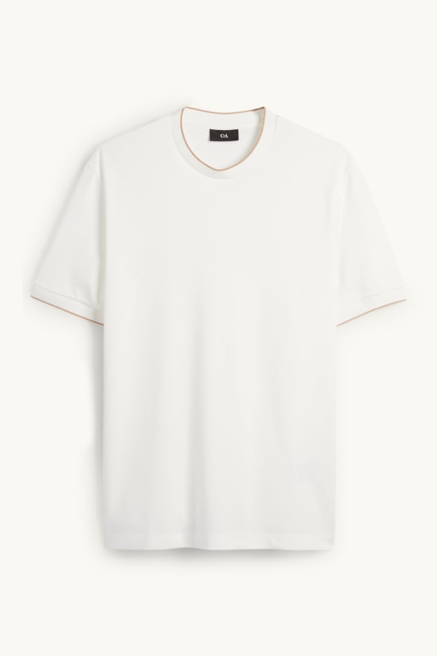 Heren - T-shirt - regular fit - wit