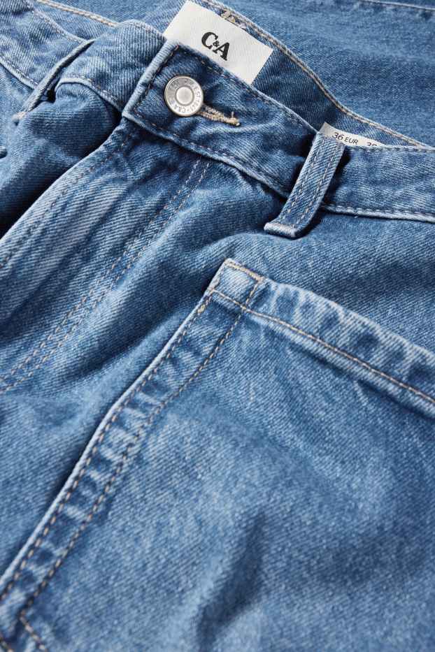 Mujer - Barrel jeans - high waist - vaqueros - azul claro