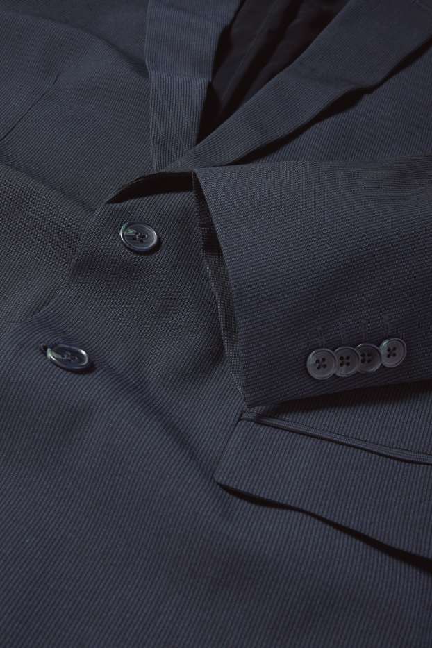 Bărbați - Sacou modular - slim fit - Flex - LYCRA® - cu dungi - albastru închis