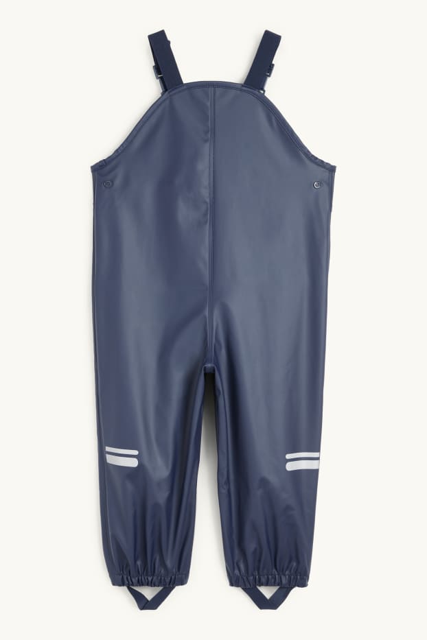 Copii - Băieți - Pantaloni de ploaie - impermeabili - albastru închis
