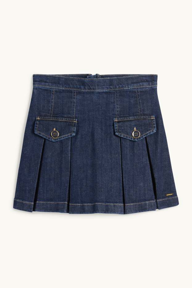 Kinder Mädchen - Jeansrock - dunkeljeansblau