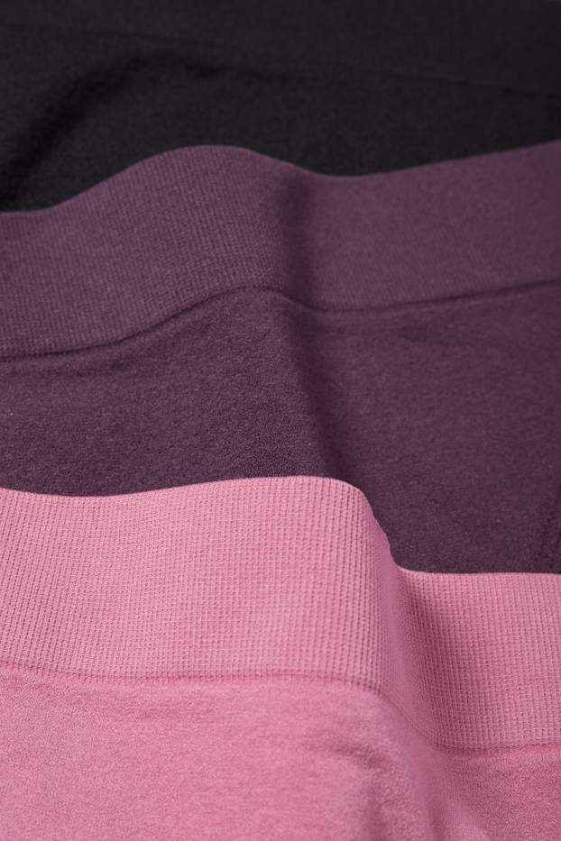 Women - Multipack of 3 - briefs - seamless - violet