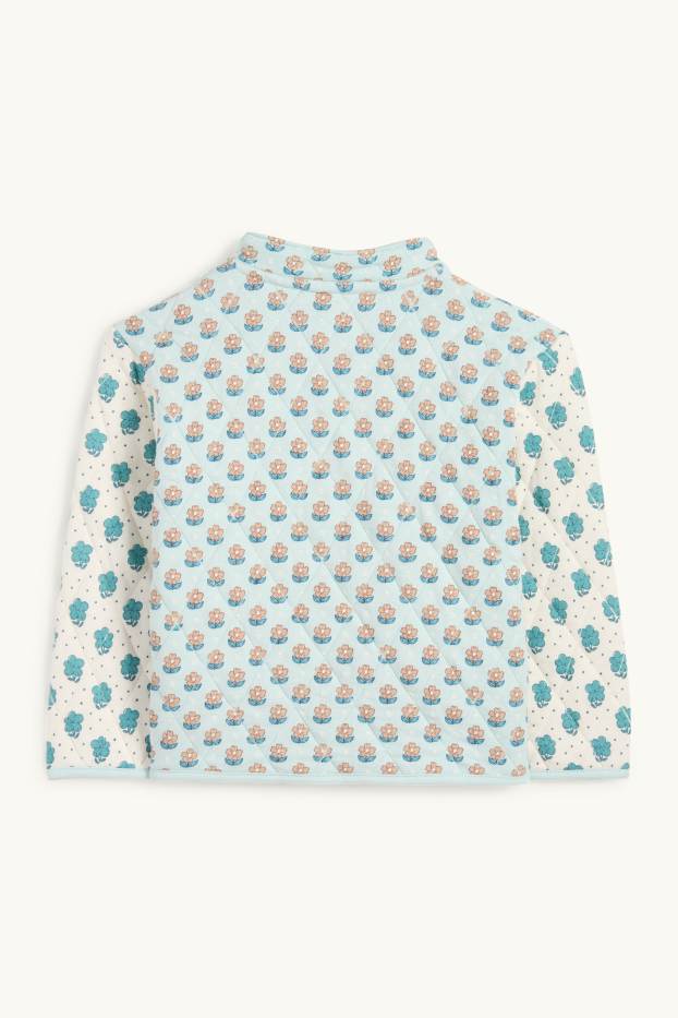 Nena - Jaqueta embuatada - de flors - verd menta