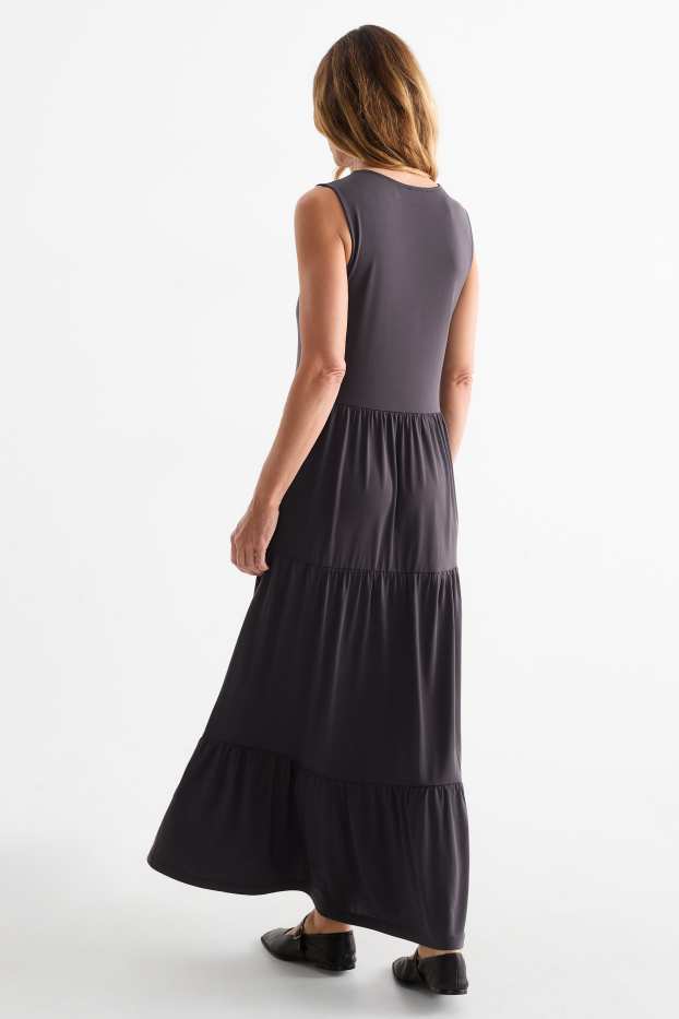 Women - A-line dress - dark gray