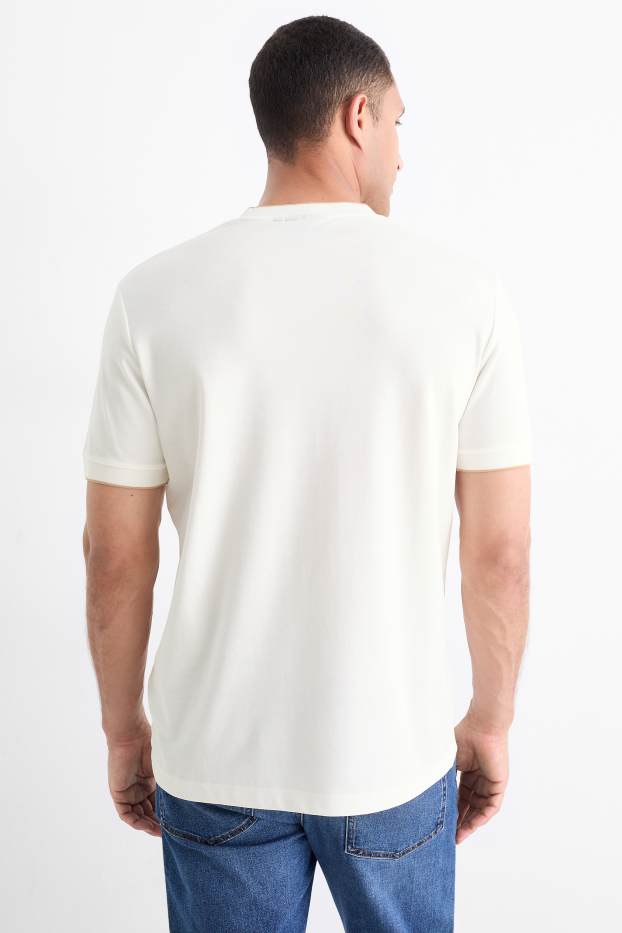 Heren - T-shirt - regular fit - wit