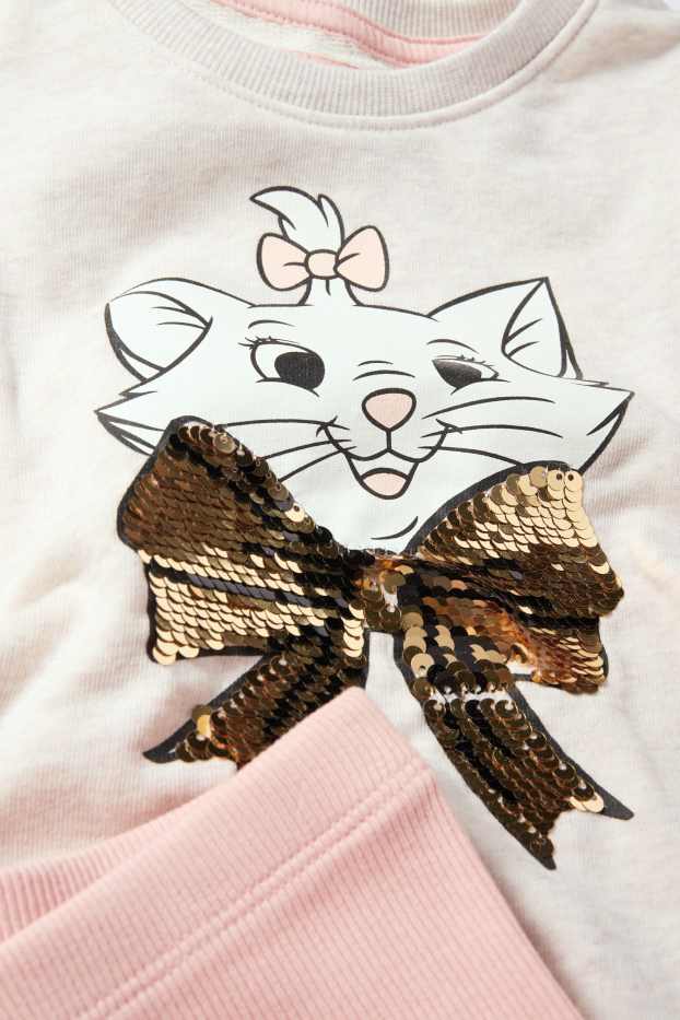 Children Girls - Aristocats - set - sweatshirt and leggings - 2 piece - light beige