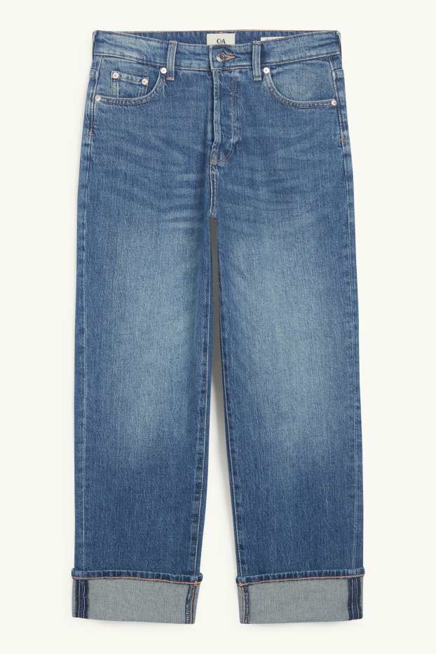 Dona - Relaxed jeans - mid waist - LYCRA® - texà blau
