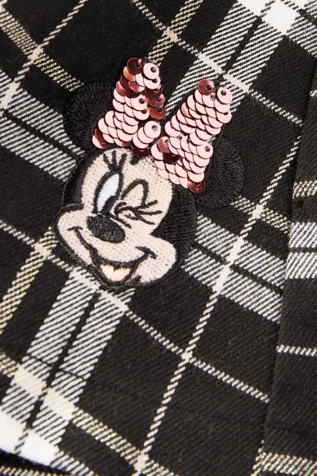 Kinder Mädchen - Minnie Maus - Rock - kariert - schwarz