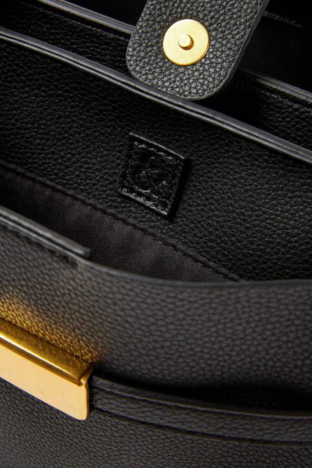 Femmes - Sac à bandoulière - matière synthétique - noir