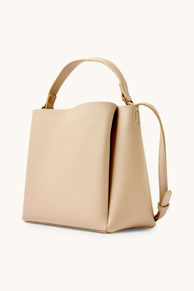 Donna - Borsa a tracolla - similpelle - beige