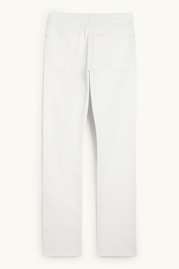 Damen - Vintage Straight Jeans - Mid Waist - LYCRA® - weiß