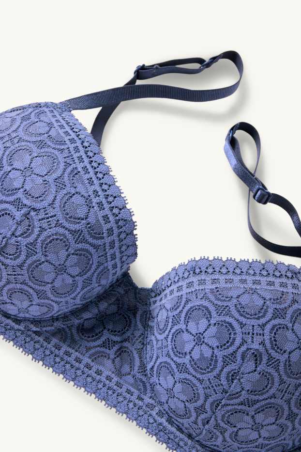 Femmes - Soutien-gorge avec armatures - DEMI - ampliforme - bleu foncé