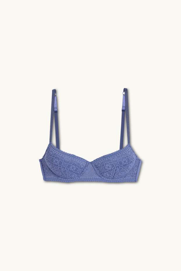 Femmes - Soutien-gorge avec armatures - DEMI - ampliforme - bleu foncé
