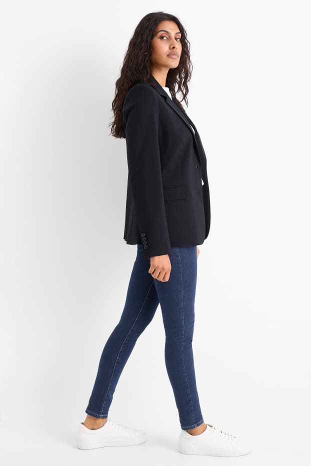 Femei - Jegging jeans - talie înaltă - denim-albastru închis