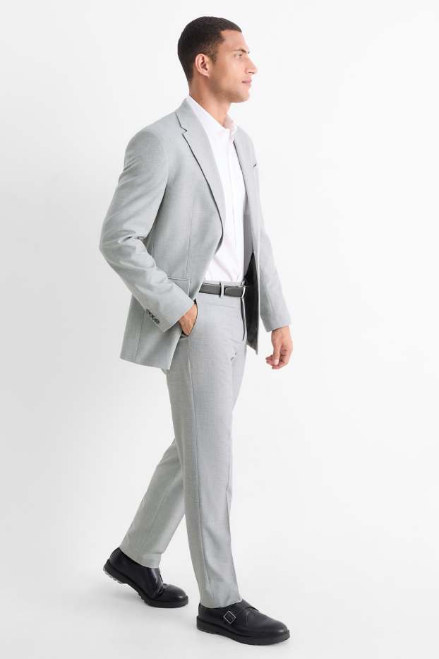 Herren - Baukasten-Hose - Regular Fit - Flex - hellgrau