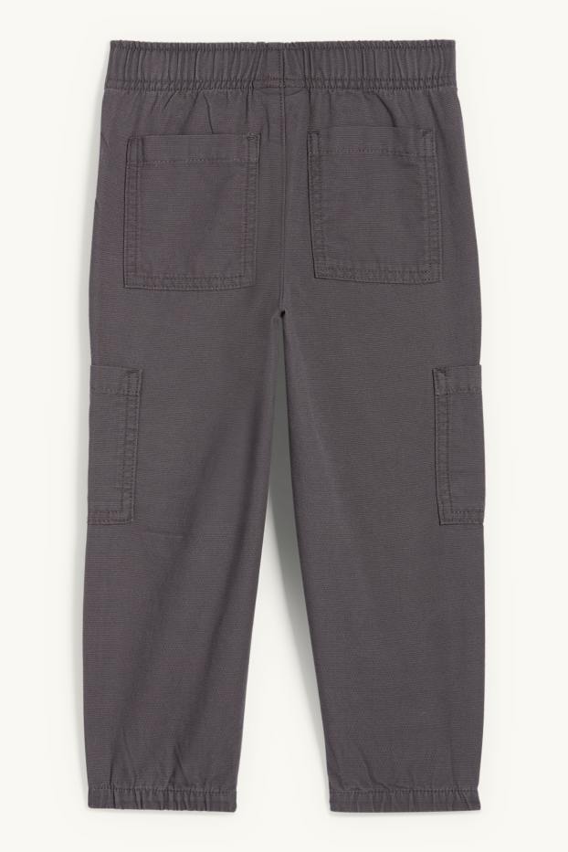 Enfants garçons - Pantalon cargo - gris foncé