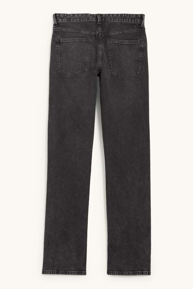 Femmes - Vintage straight jean - mid waist - LYCRA® - jean gris foncé