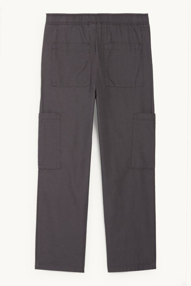 Nen - Pantalons cargo - gris fosc